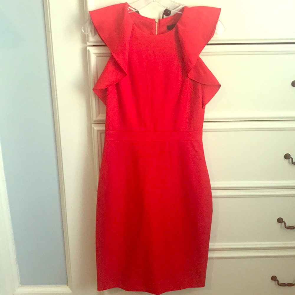 J.Crew poppy red dress size 00